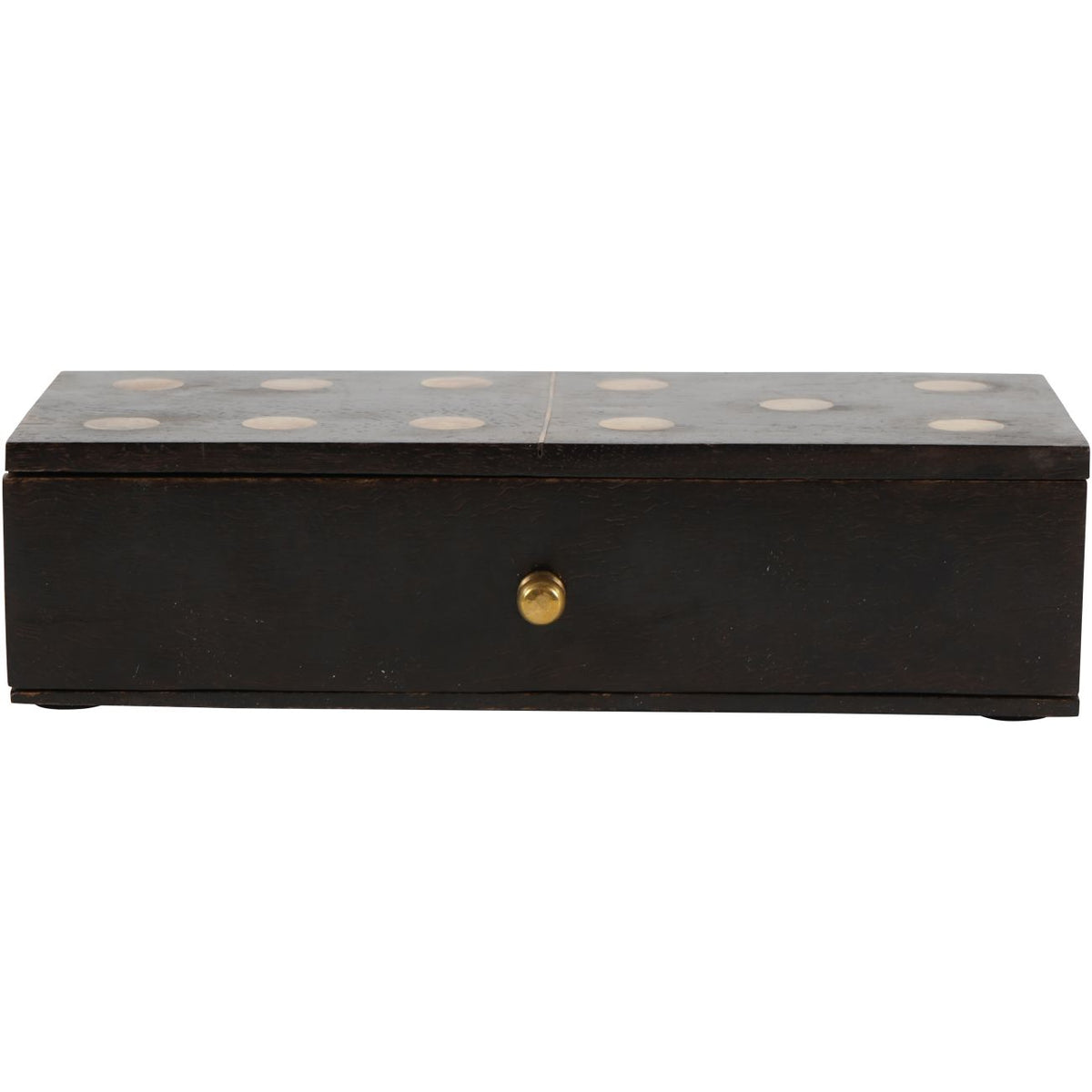 Columbia Small Wooden Domino Set in Storage Box