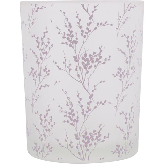 Laura Ashley Pussywillow Glass Hurricane