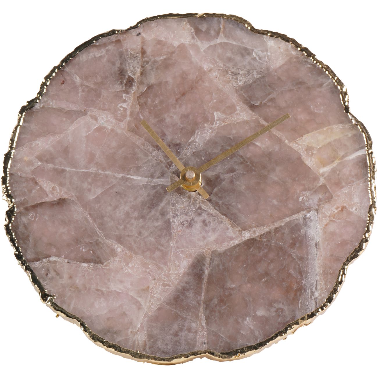 Dusky Agate Mantel Clock 20cm