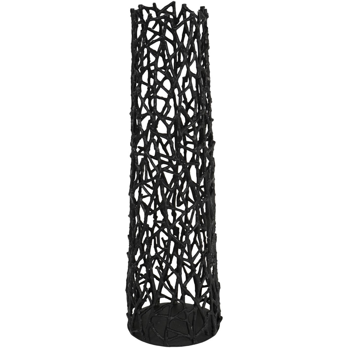 Twig Black Sculpture Vase Small