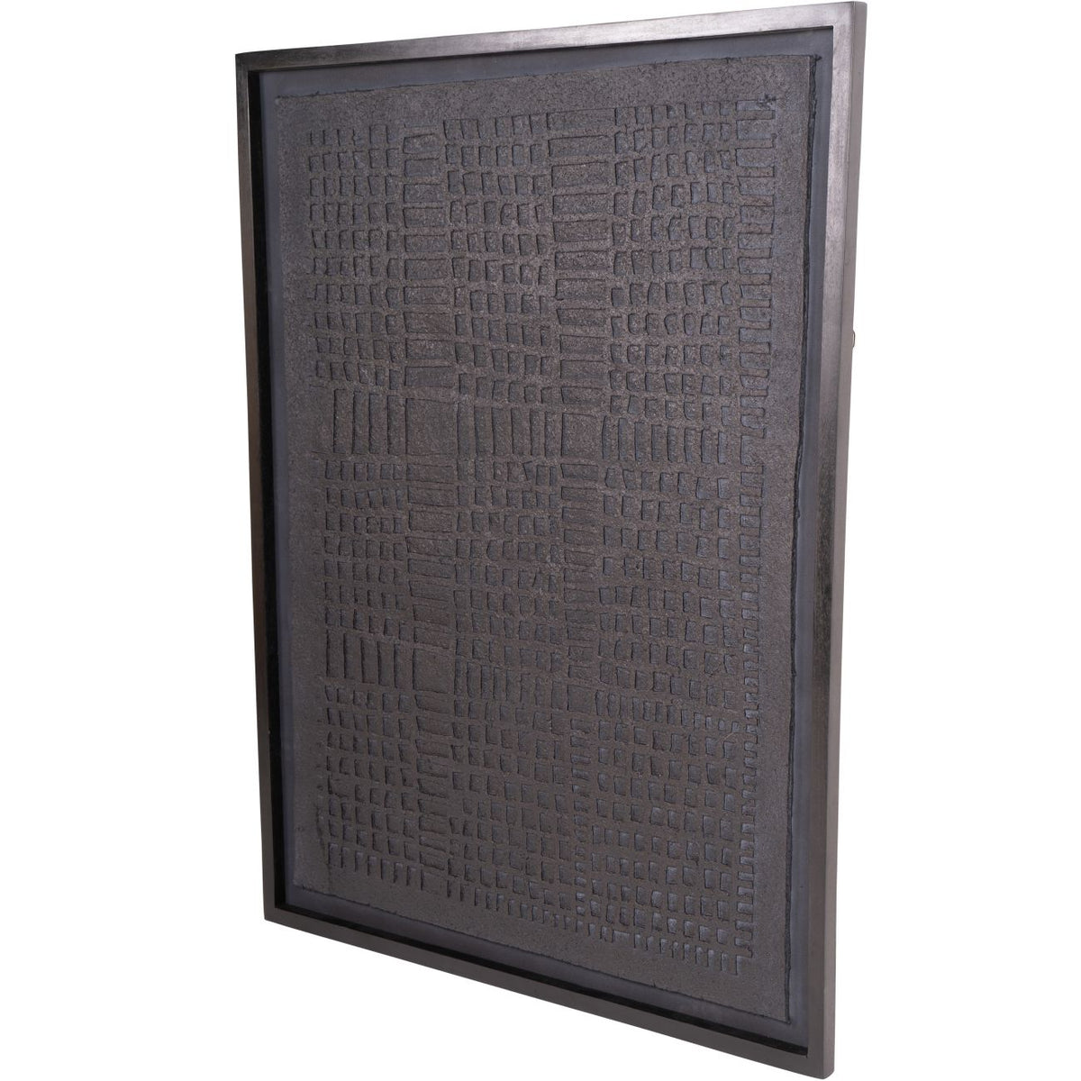 Trenton Large Black Framed Wall Art Papier Mache 2 100x130cm