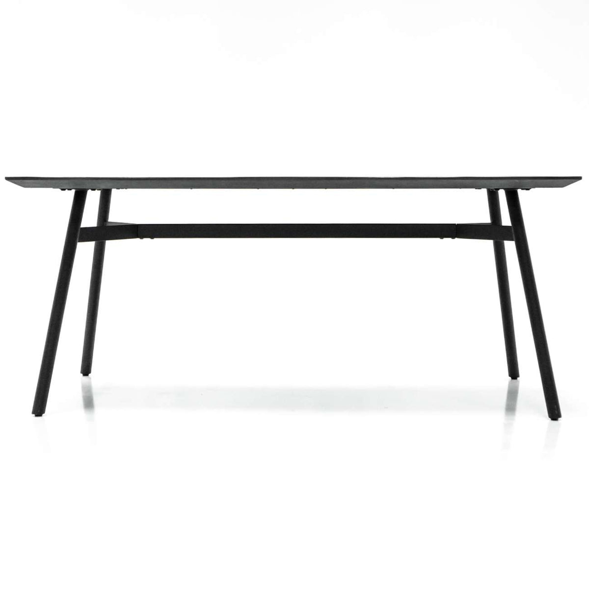 Bronks Black Acacia Fixed Dining Table  180cm