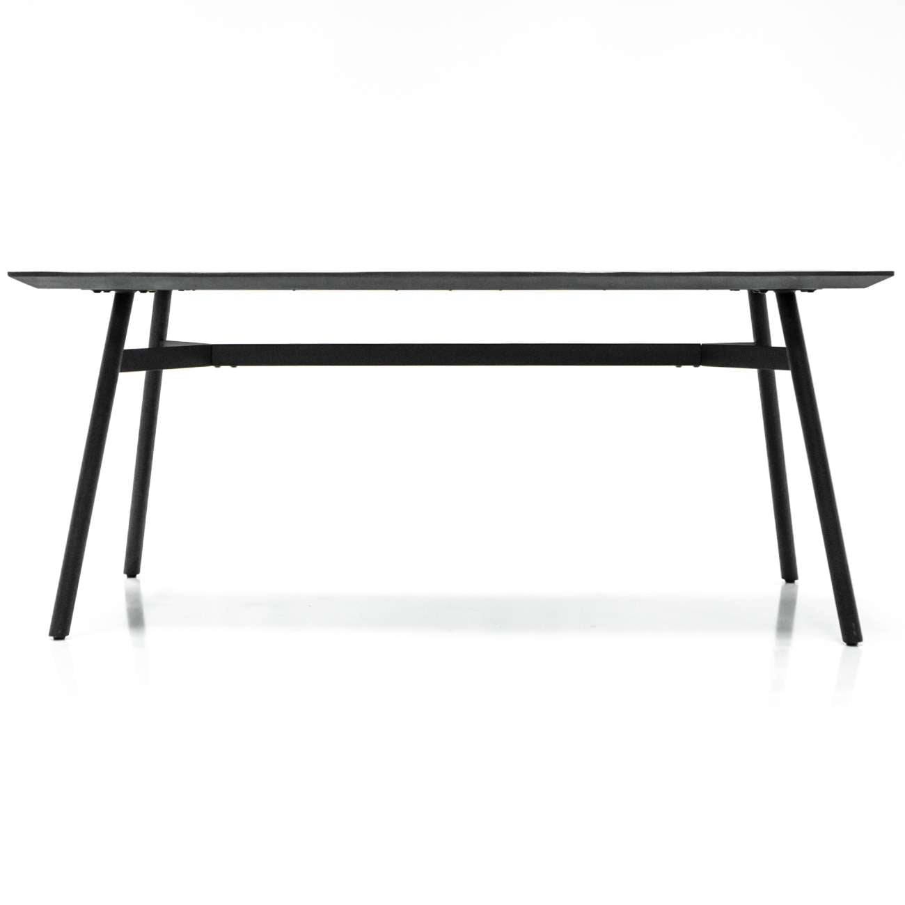 Bronks Black Acacia Fixed Dining Table  180cm