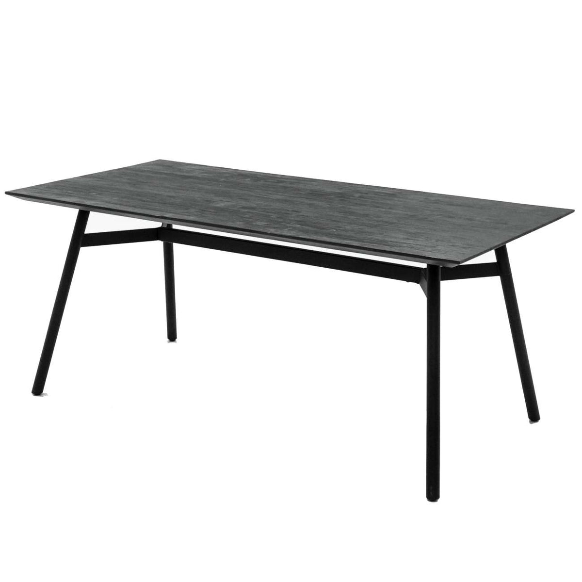 Bronks Black Acacia Fixed Dining Table  180cm