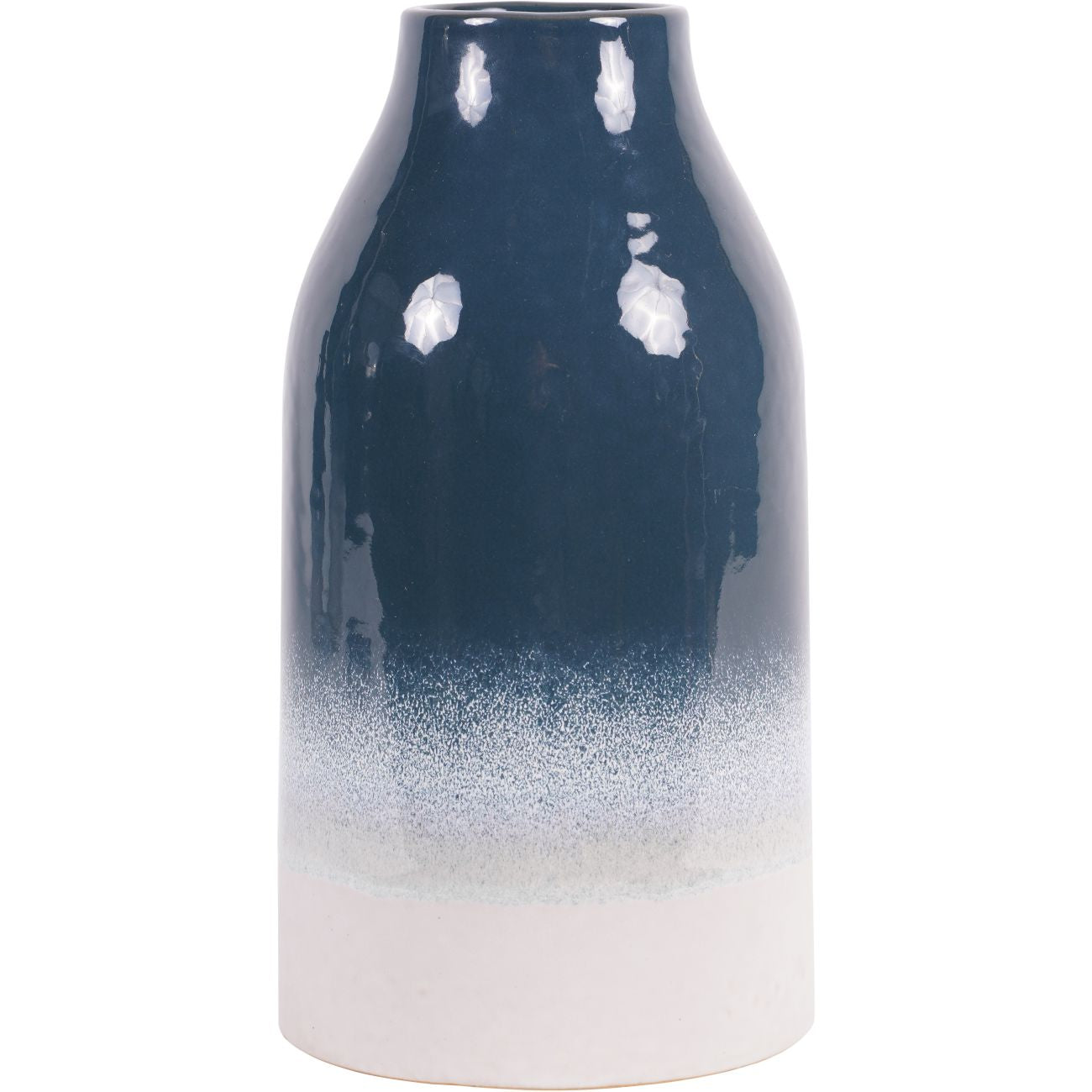 Laura Ashley Blue Laneham Stoneware Vase Medium