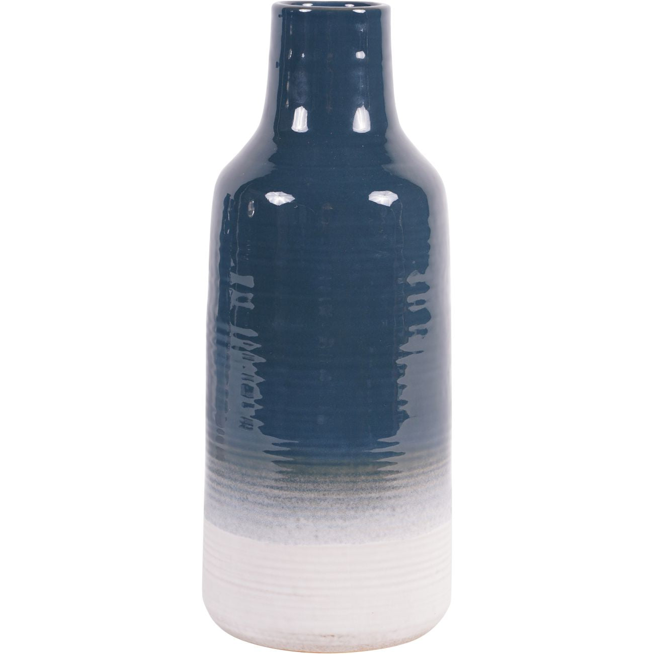 Laura Ashley Blue Laneham Stoneware Vase Large