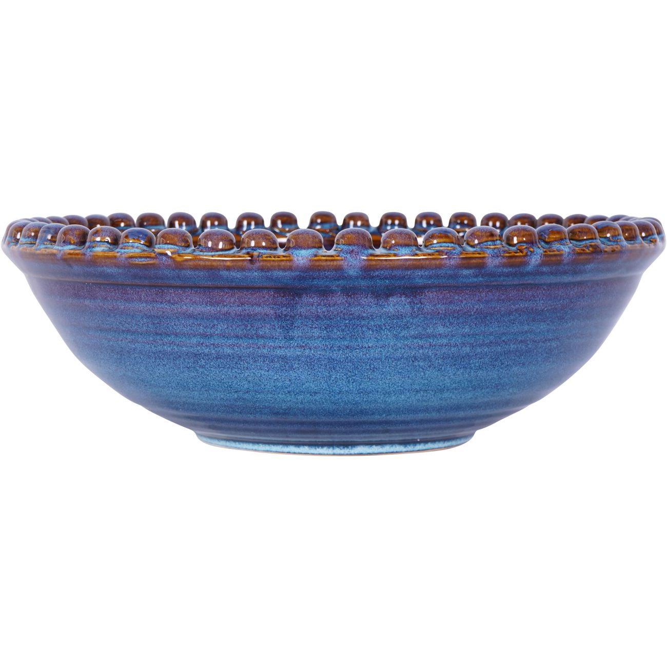 Promotion - Mediterranean Reactive Glaze Ceramic Bowl Blue