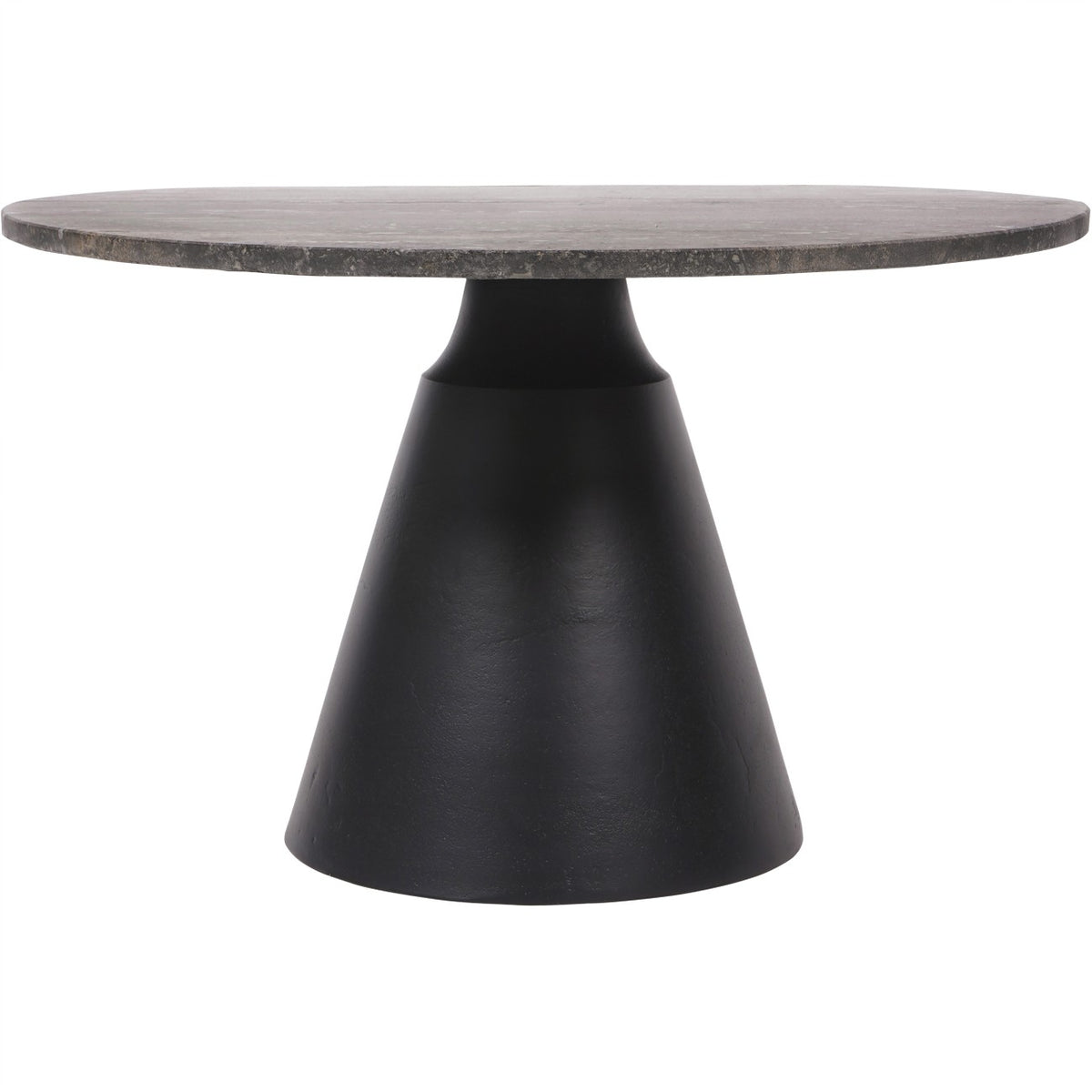 Clifton II Charcoal Black and Dark Travertine Coffee Table Small 60cm