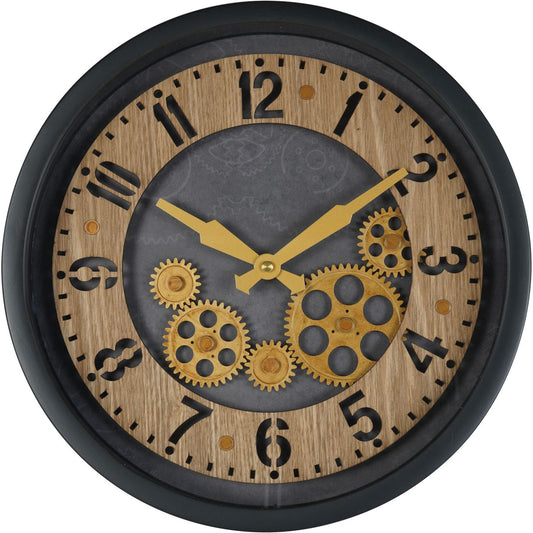 Palladium Mini Cogs Clock Black 32.8cm