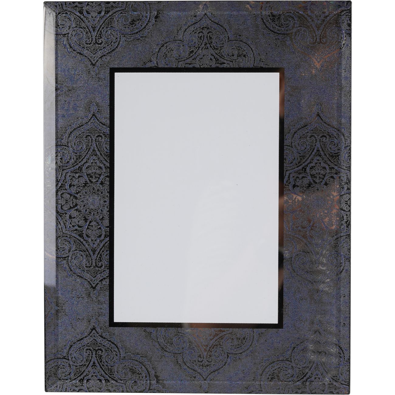 Mandala Pattern Smoked Mirror Photo Frame 6x4