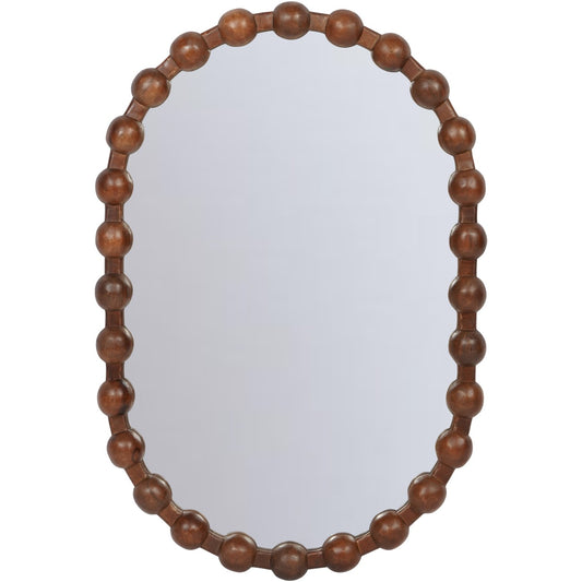 Carmel Oval Wooden Carved Mirror
