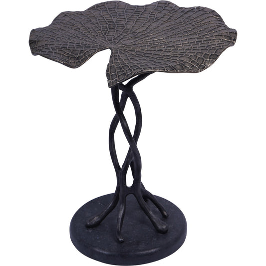 Lily Pad Leaf Side Table in Cast Aluminium