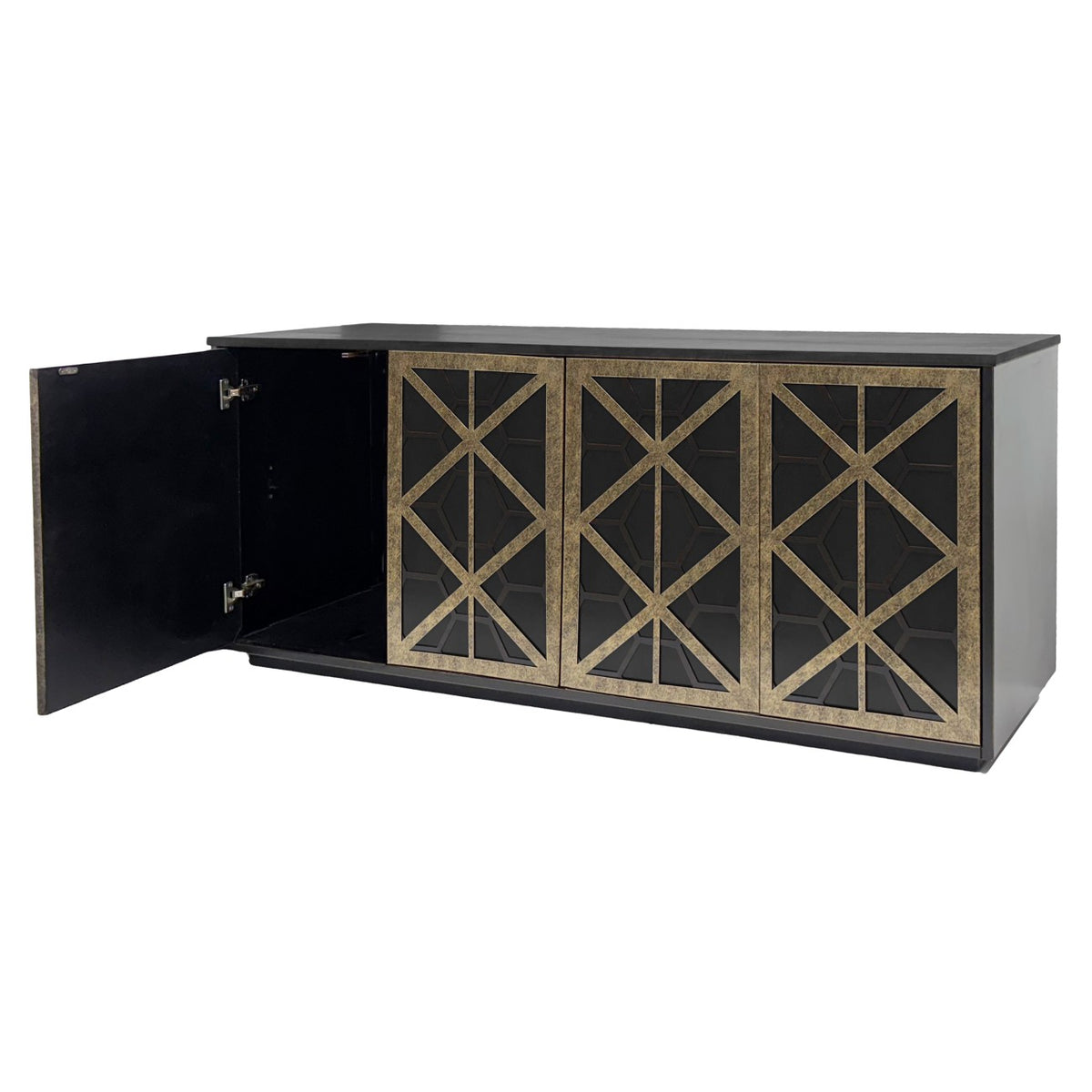 Promotion  - Reeno Fretwork 4 Door Buffet Sideboard