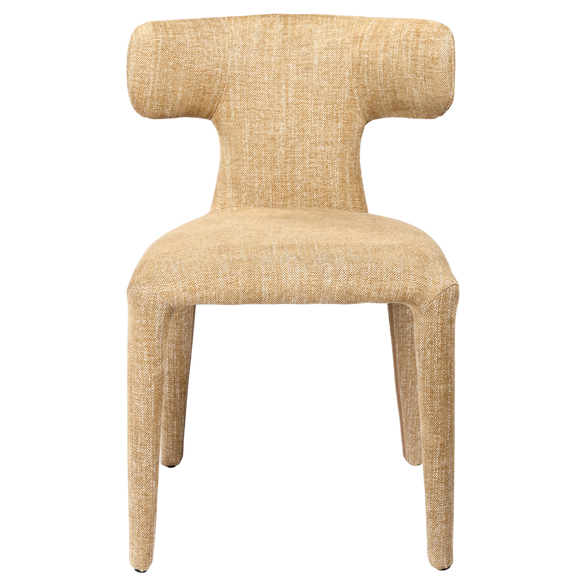Milo Pair of Upholstered Dining Chairs in Wheat