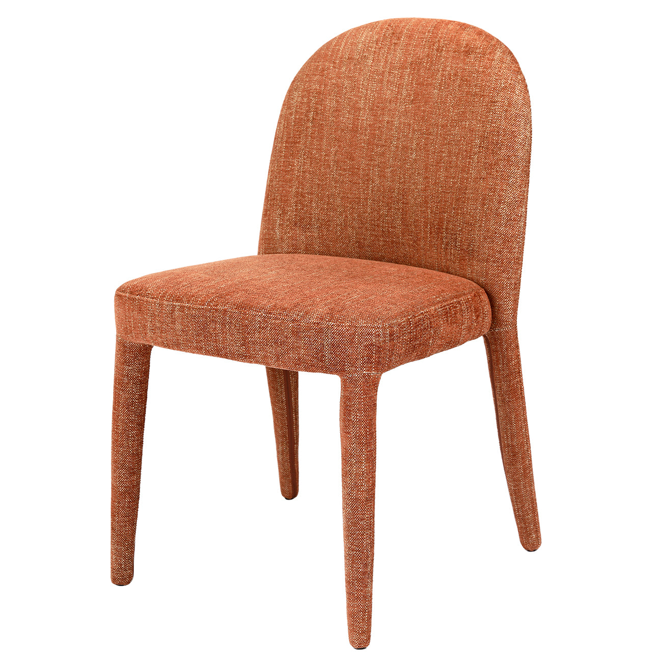Eska Pair of Upholstered Dining Chairs in Brown