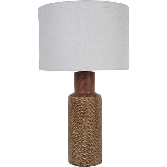 Hastings Textured Ceramic Table Lamp with Shade E27 60W