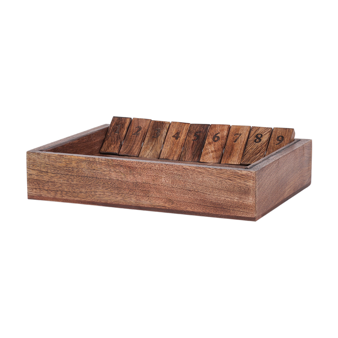 Pryce Mango Wood Shut The Box Game