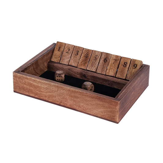 Pryce Mango Wood Shut The Box Game