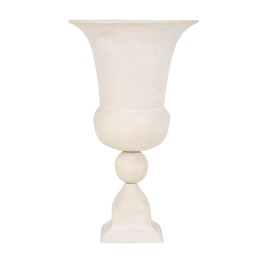 Van Dyk Tall Putty Stonewash Urn Medium