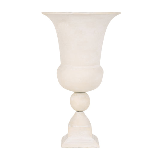 Van Dyk Tall Putty Stonewash Urn Large