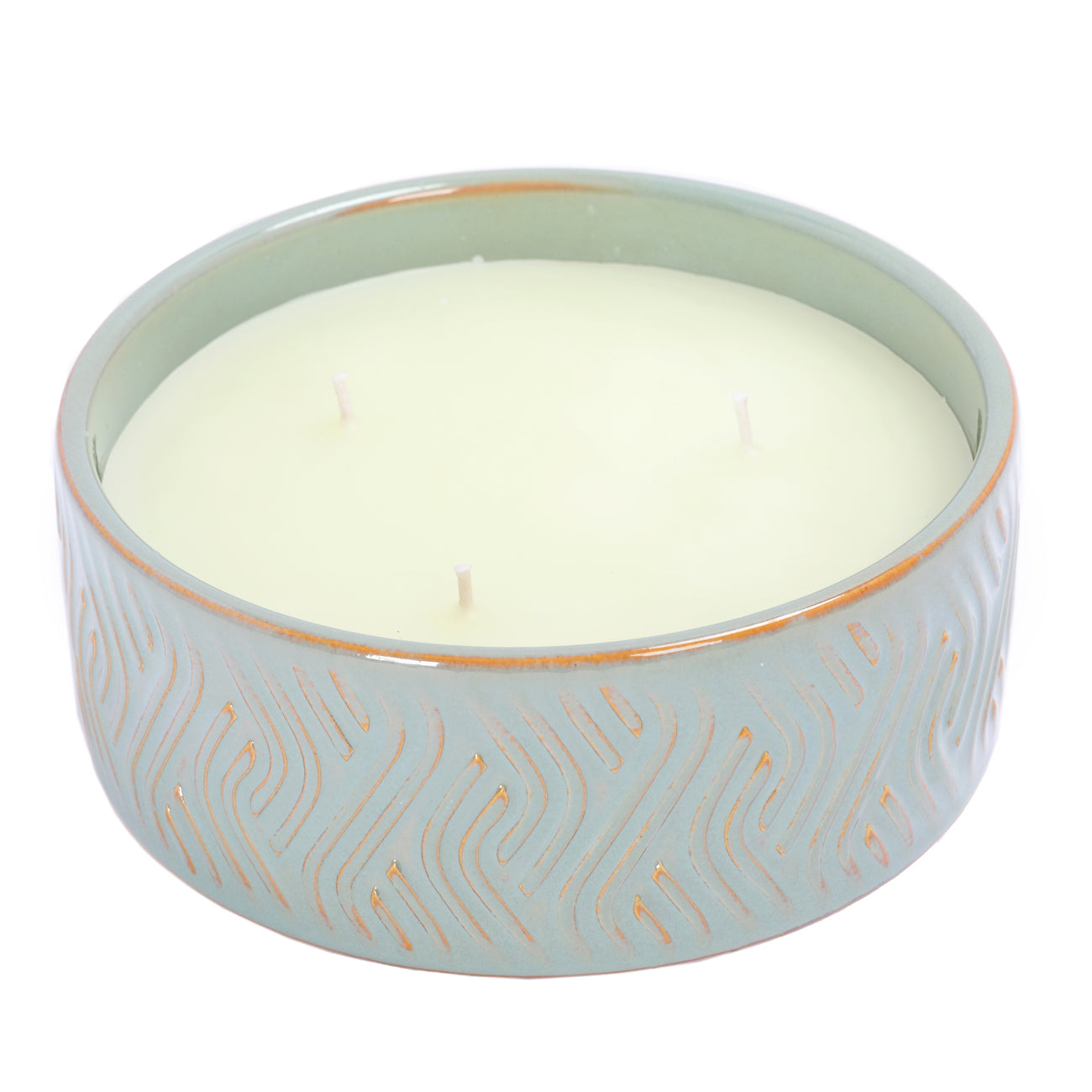 Serena Ceramic Candle Green
