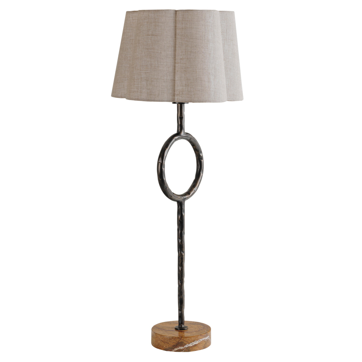 Rutland  Table Lamp with Plain Linen  Shade