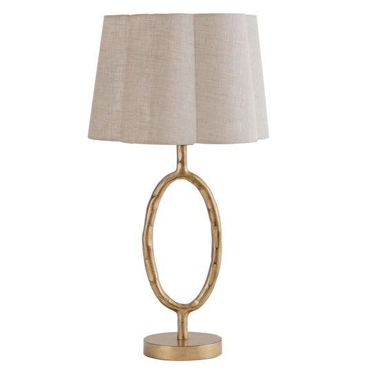 Ronde Table Lamp with Linen Shade