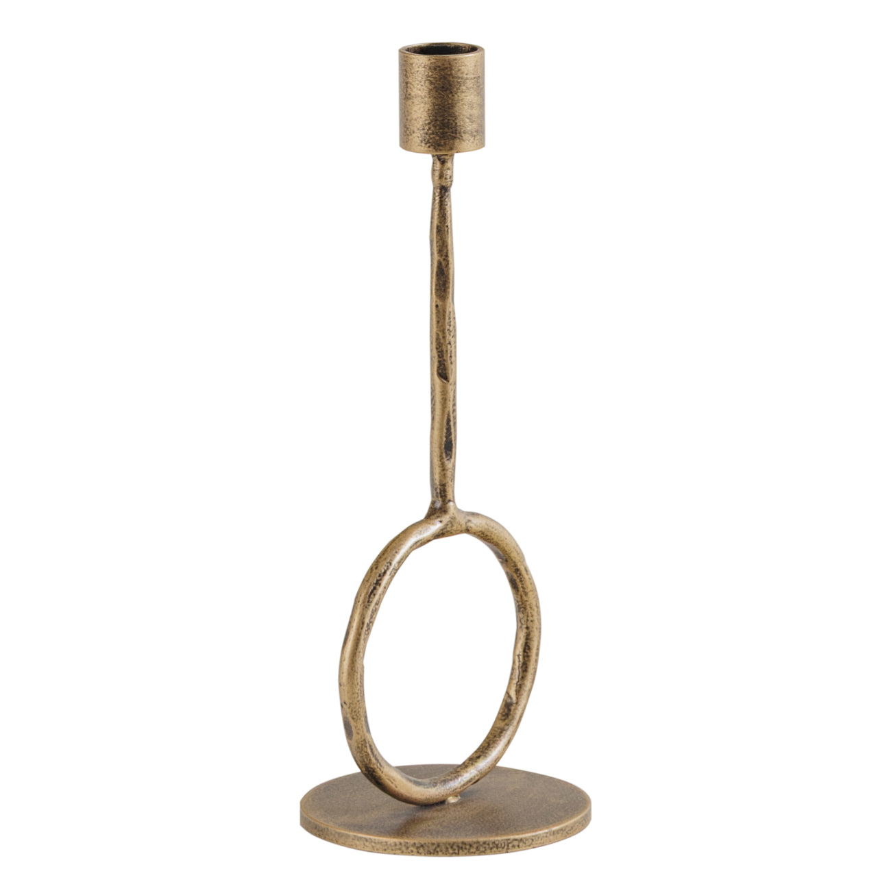 Ronde Antique Gold  Candle Holder Large