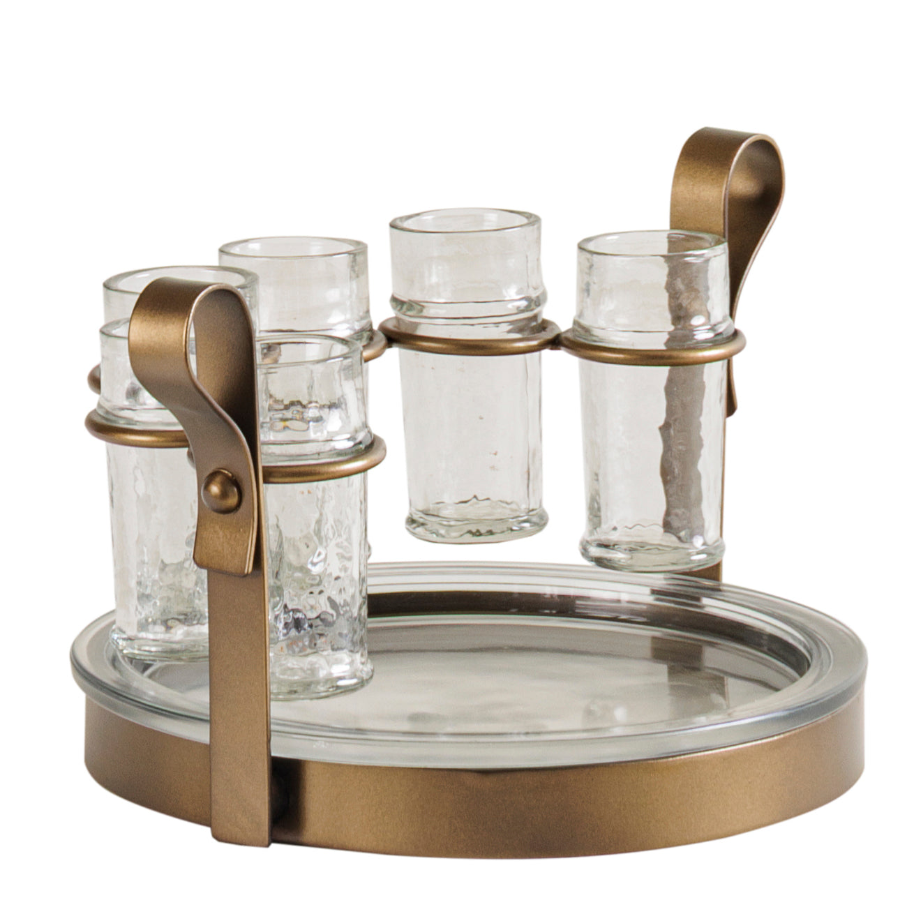 Merida Tequilla Set of 6 Shooter with Serving Tray