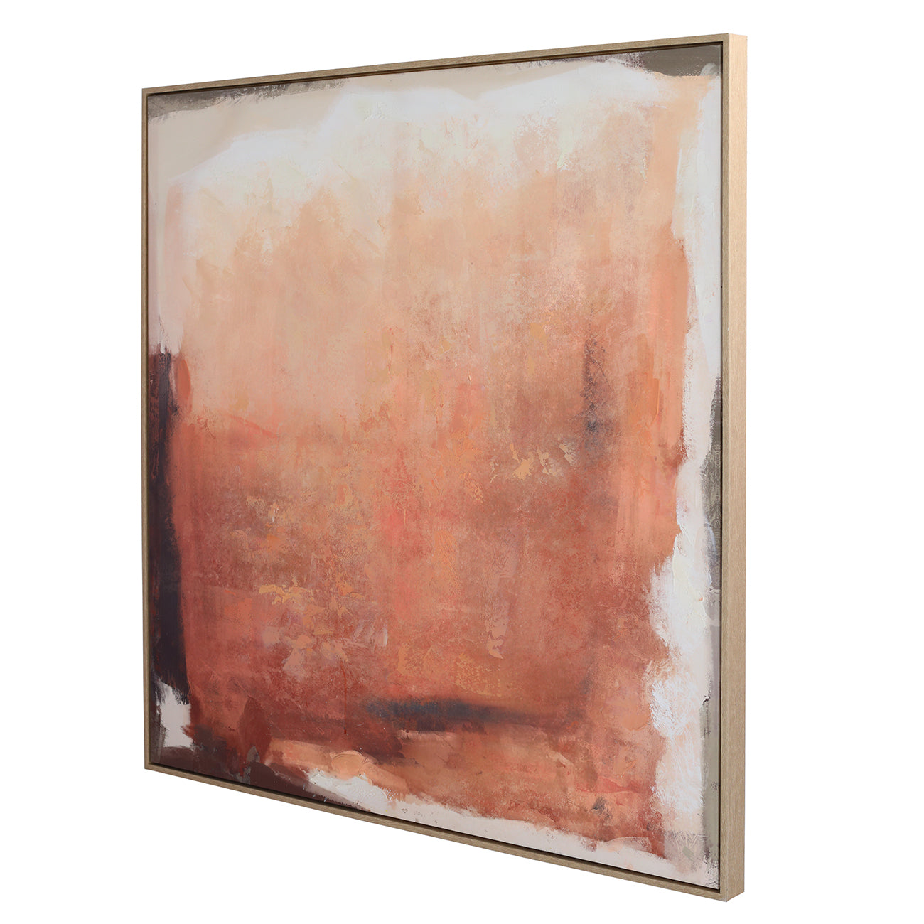 Terra Glow Hand Embellished Framed Canvas Wall Art 100x100cm