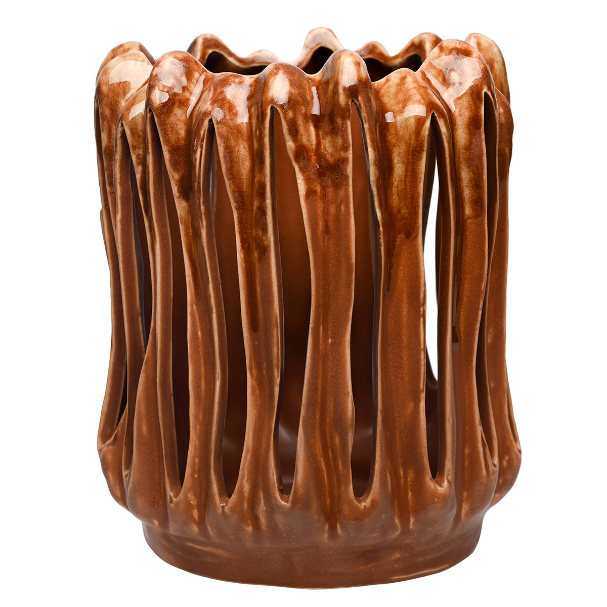 Denton Reactive Glaze Candleholder