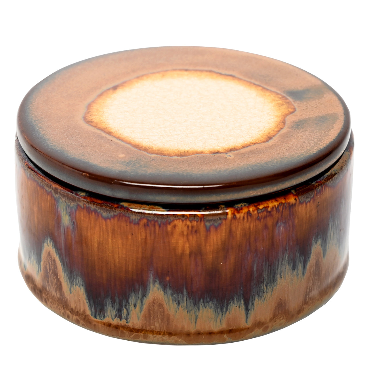 Medway Ochre Reactive Glaze Candle