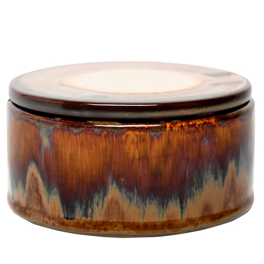 Medway Ochre Reactive Glaze Candle