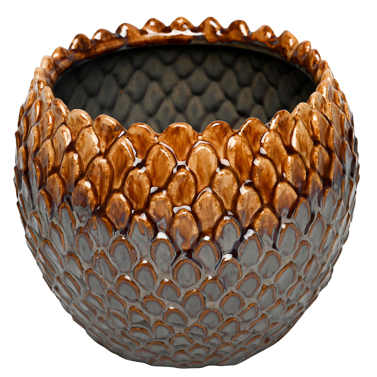 Pinecrest Planter Reactive Glaze Large