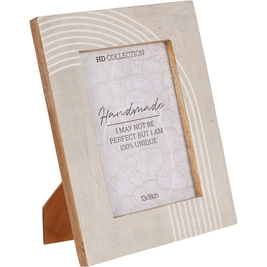 Photo Frame Mango Wood Beige 13x18cm