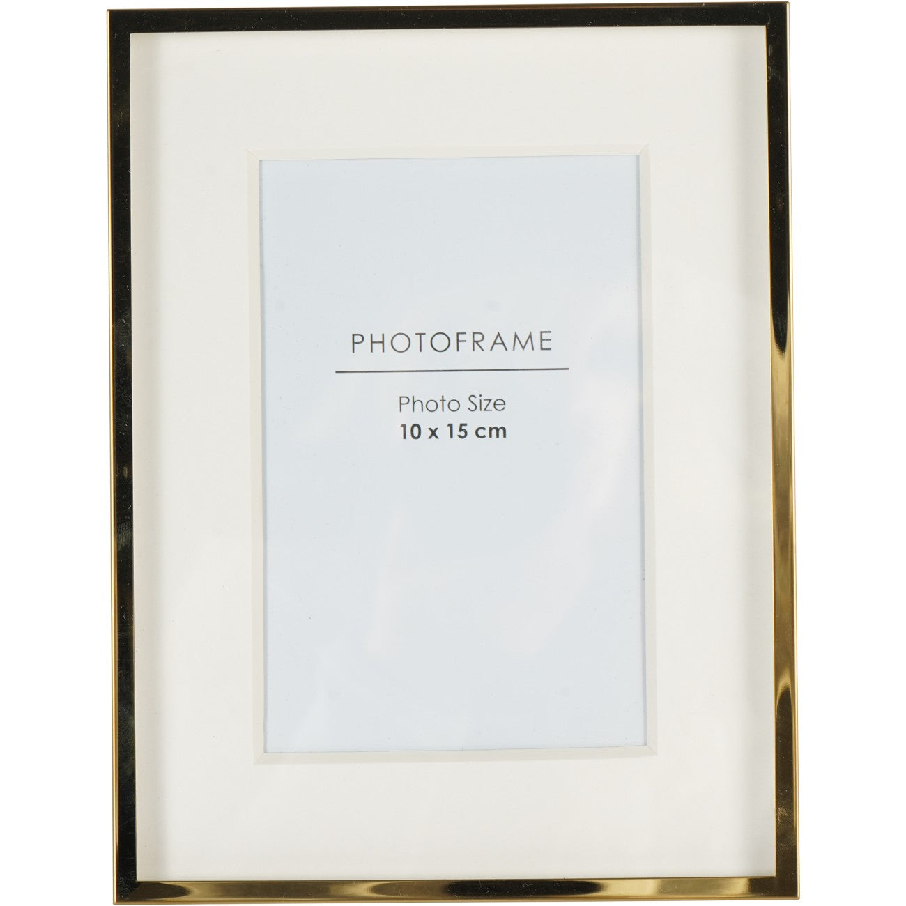 Strand Photo Frame Iron Gold 10x15cm 3D