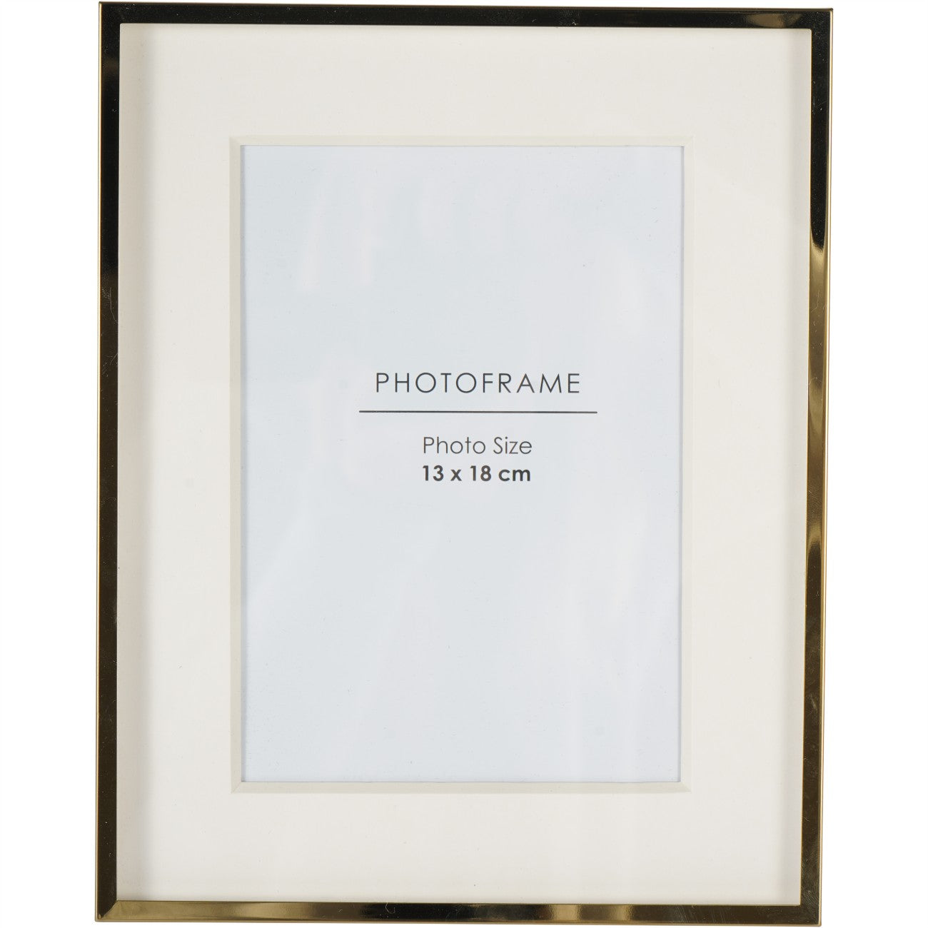 Strand Photo Frame Iron Gold 13x18cm 3D
