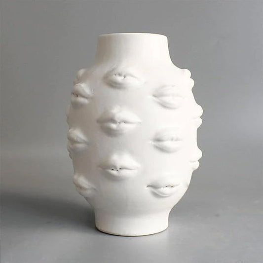 White Lips Vase