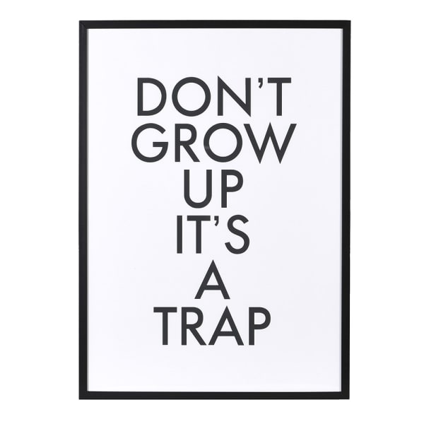 'Don't Grow Up' Wall Art