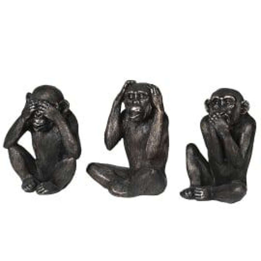 Set of 3 'No Evil' Monkeys