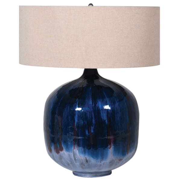 Tanzanite Enamel Lamp W/sh