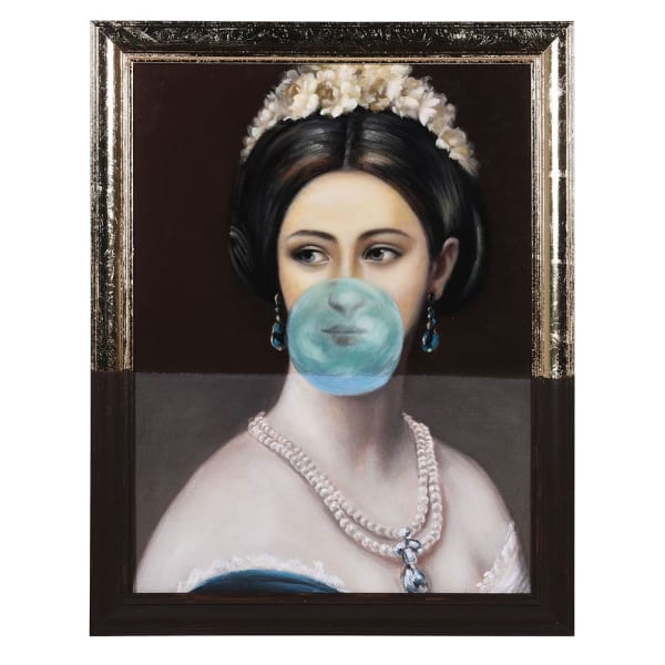 Regency Lady with Blue Bubble Gum