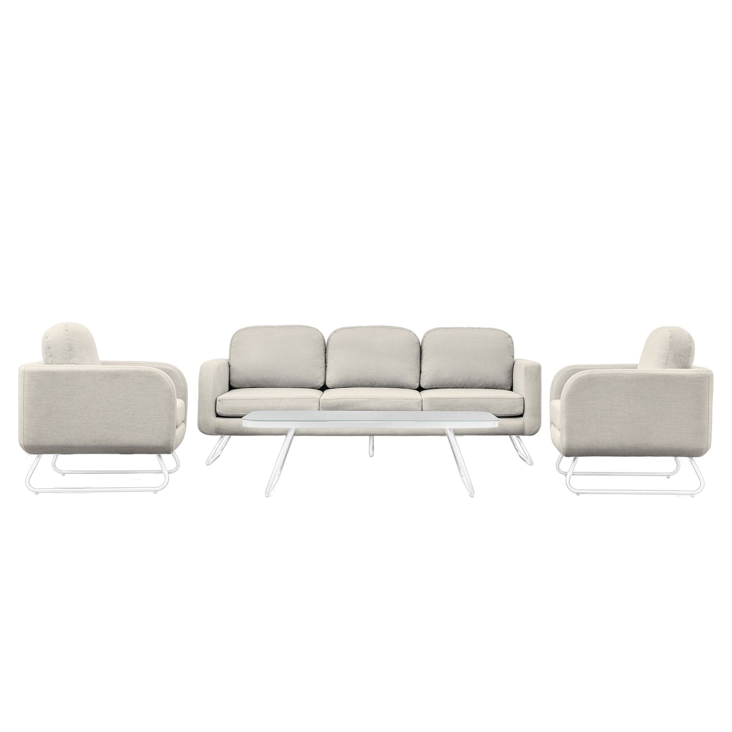 Ancona Linen 5 Seater Lounge Set