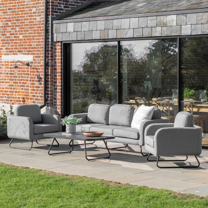 Ancona 5 Seater Lounge Slate Grey Set