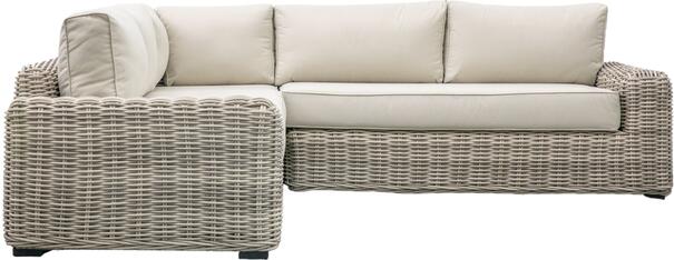 Ragusa Outdoor Rattan Corner Lounge Set - Corner Sofa + Coffee Table