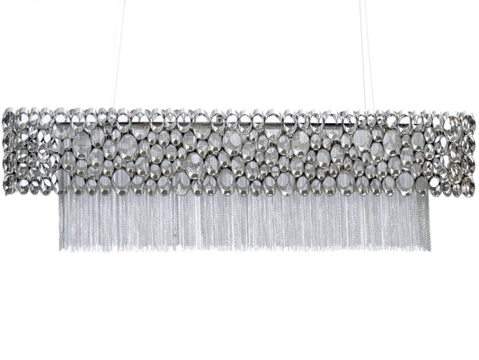 Venus Nickel Rectangular Chandelier G9 40W