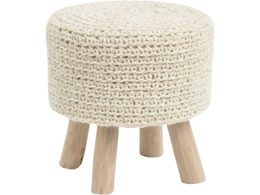 Nomad Natural Knitted Stool