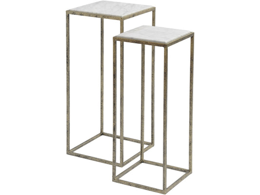 Mylas Marble Set Of 2 Side Tables