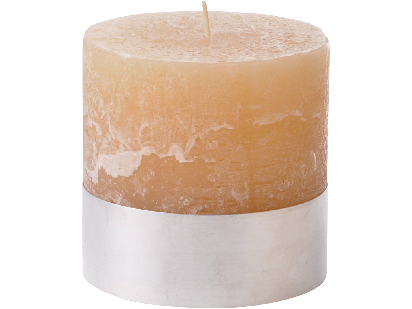 Libra Marzipan Rustica Pillar Candle 10x10cm