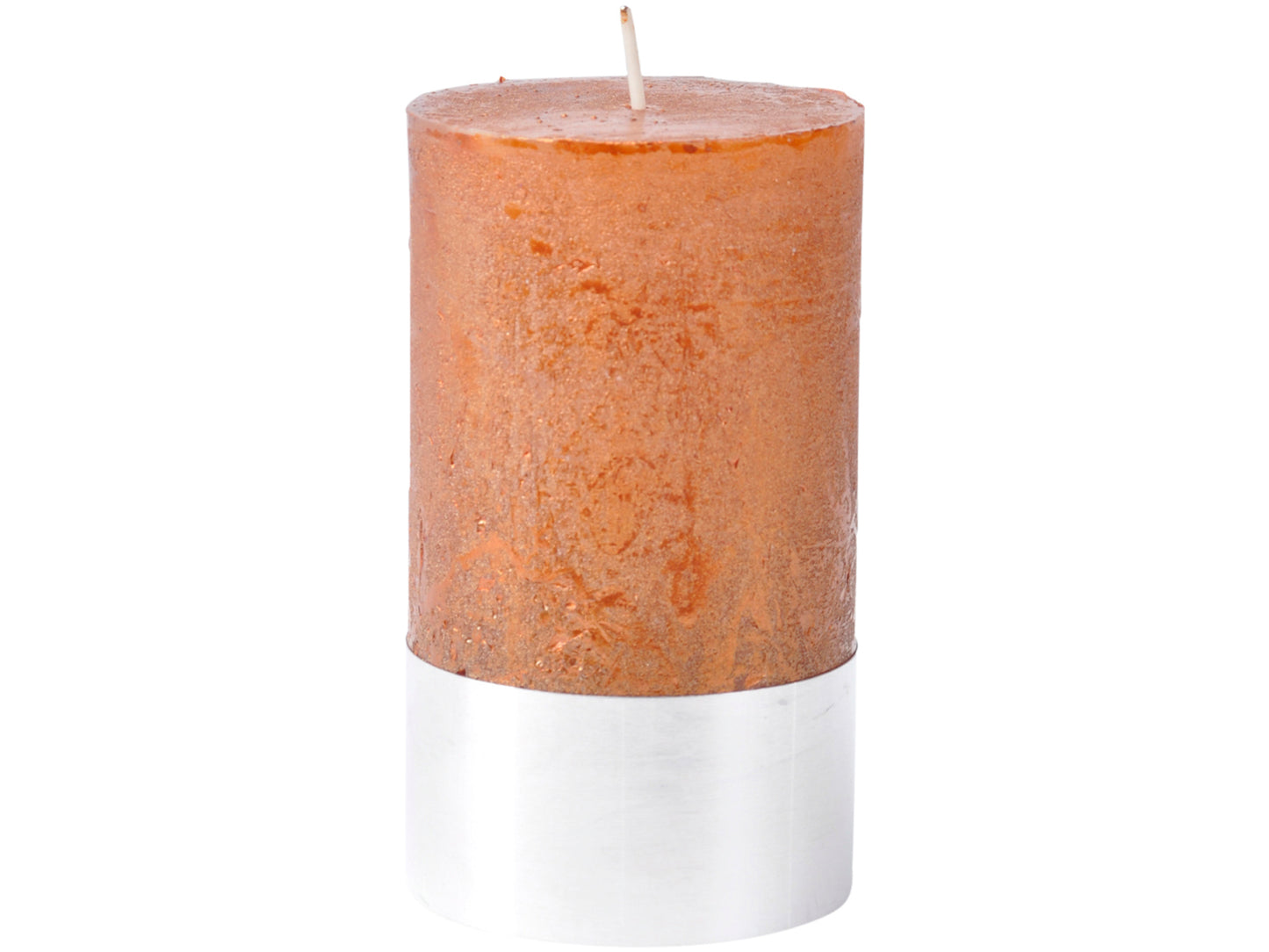 Libra Copper Rustica Pillar Candle 7x12cm - Xmas-18